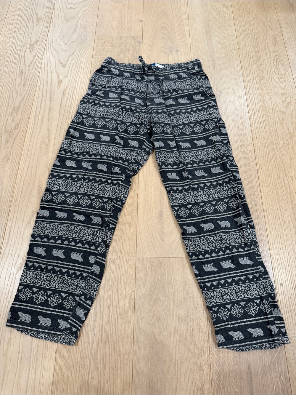 Old Navy Men's Black & Gray Patterned Pajama Pants Size Medium